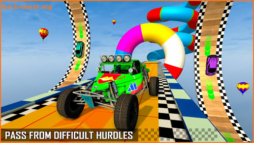 Mega Ramp Spiral Car Stunt Racing Games screenshot
