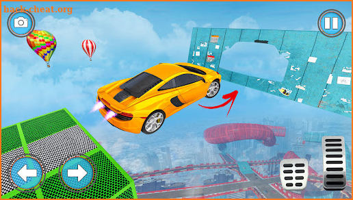 Mega Ramp Superhero car racing game: GT car stunts screenshot