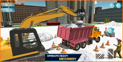 Mega Snow Excavator Machine Simulator 20 screenshot