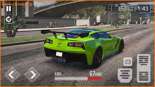 Mega Speed Driver Corvette Car screenshot