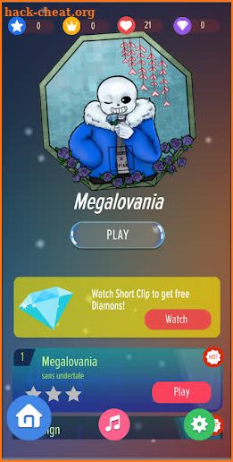 Megalovania 🎹 Sans Piano Tiles screenshot