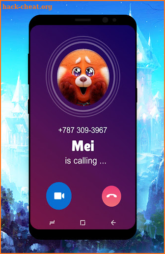 Mei Lee: turning red fake call screenshot