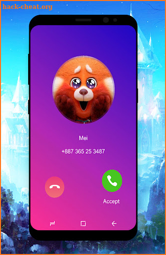 Mei Lee: turning red fake call screenshot