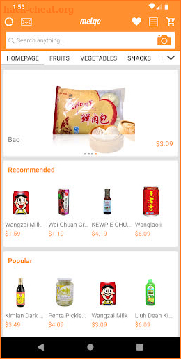 meiqo - local grocery delivery screenshot