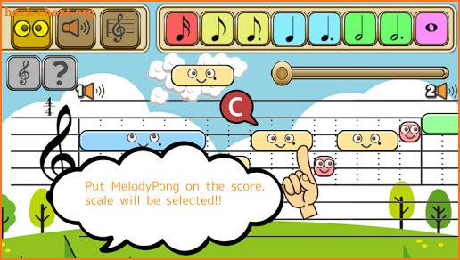 MelodyPong -Compose music for Kids- screenshot