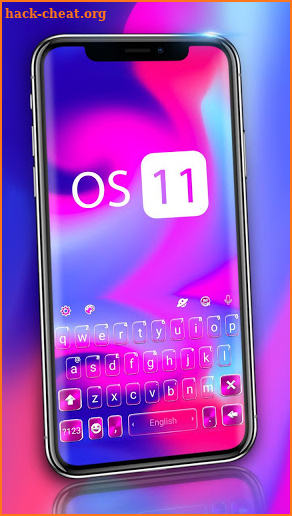 Melt Color Os11 Keyboard Theme screenshot