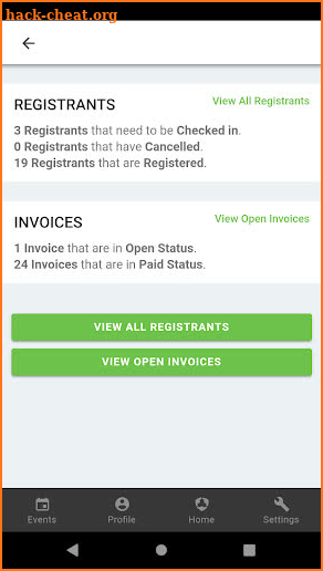 MemberClicks Admin App screenshot