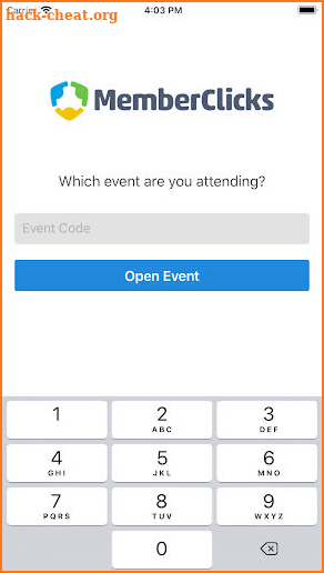 MemberClicks Events screenshot