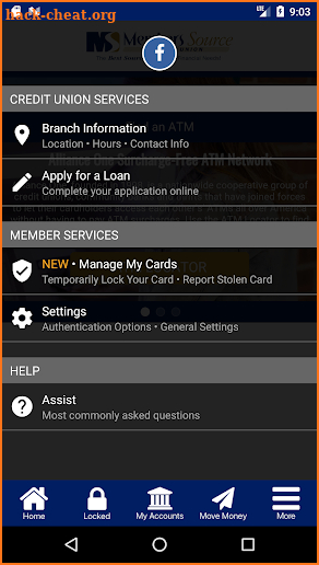 Members Source Credit Union screenshot