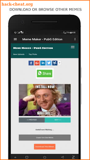 Meme Maker - PUBG Edition screenshot