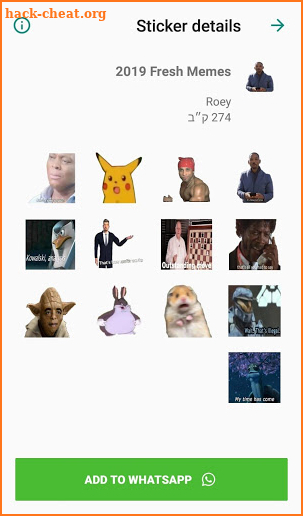 Meme Stickers for WhatsApp 2019 screenshot