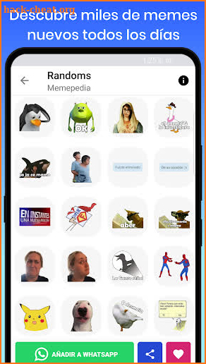 Memepedia - Stickers de memes para WhatsApp screenshot