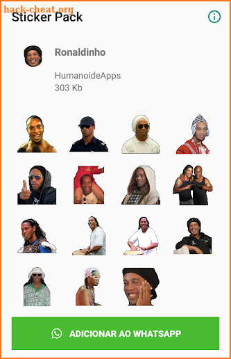 Memes Ronaldinho Whatsapp Stickers WAStickerApps screenshot
