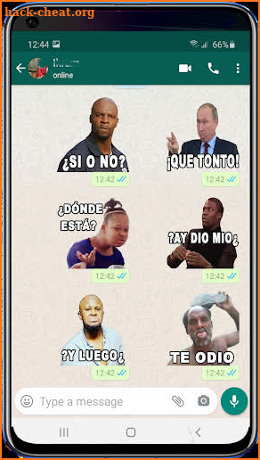 Memes with Phrases Stickers Spanish, WAStickerApps screenshot