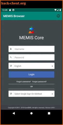 MEMIS Browser screenshot