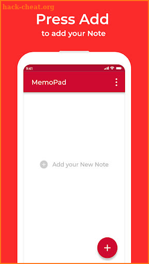 memo pad - notebook screenshot