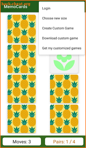 MemoCards - Memory game with images screenshot