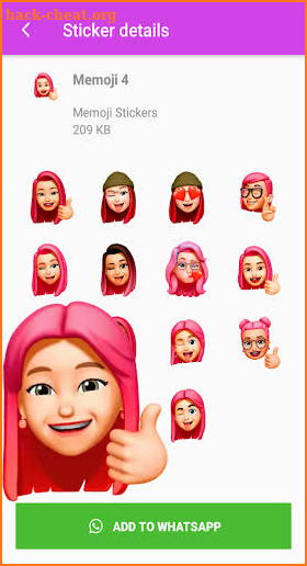 Memoji Android Stickers - WAStickersApp screenshot
