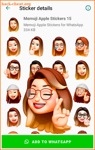 Memoji Apple Stickers for Android WhatsApp screenshot