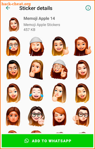 Memoji Apple Stickers for WhatsApp - WAStickerApps screenshot