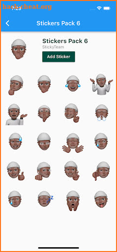 Memoji Black People Stickers for WhatsApp screenshot