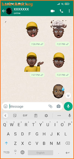Memoji Black People Stickers for WhatsApp screenshot