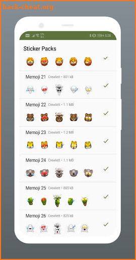 Memoji Cartoon Stickers for WhatsApp screenshot