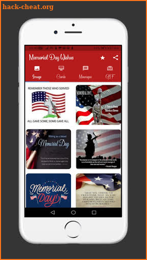 Memorial Day Cards, Images, GIF screenshot
