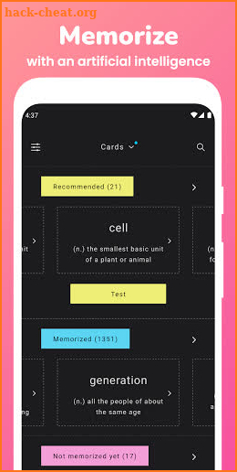 Memorize: Learn IELTS Vocabulary with Flashcards screenshot