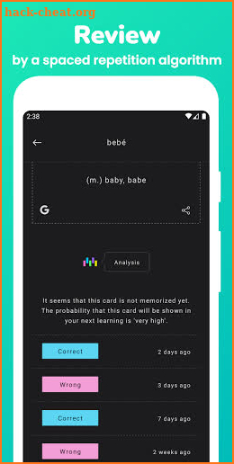 Memorize: Learn Spanish Words with Flashcards screenshot