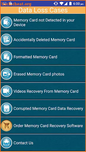 Memory Card Recovery Software Help screenshot