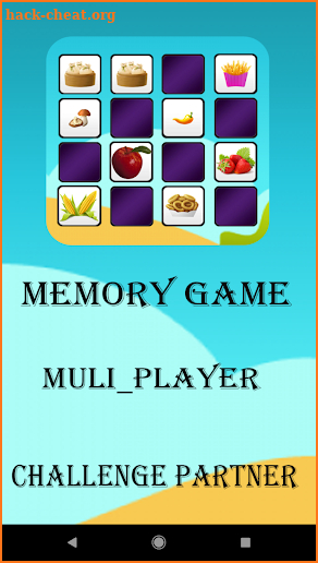 Memory Game (Challenge Partner) screenshot