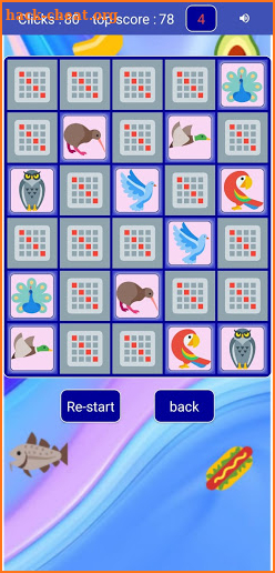 Memory game Find the same cards screenshot