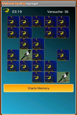 Memory Game Songbirds screenshot