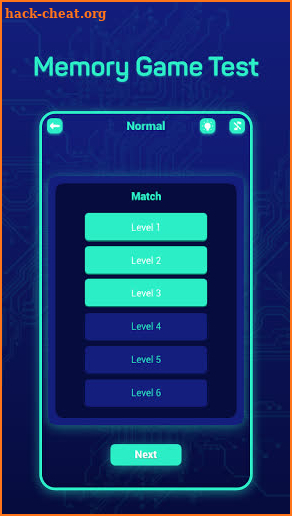 Memory Game Test screenshot