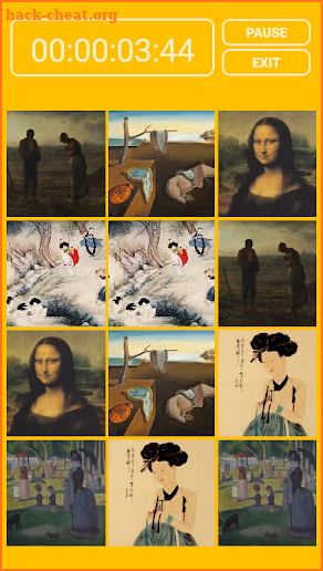Memory Game with Masterpieces screenshot