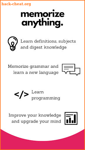 Memory Hacker - Memorize anything screenshot