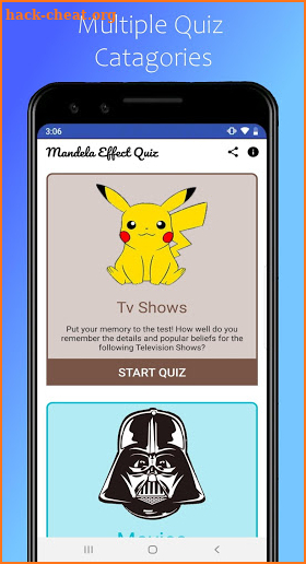 Memory Quiz - Mandela Effect screenshot