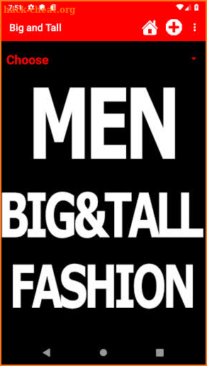 Men Big & Tall Fashion screenshot