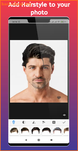 Men Hairstyle Photo Editor screenshot