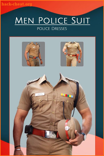 Men police suit screenshot