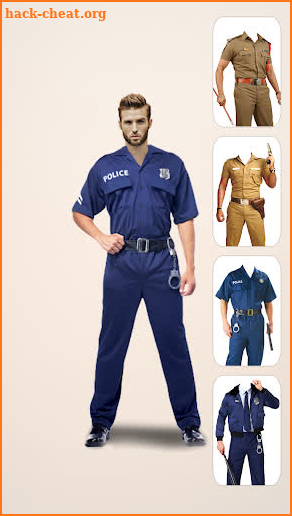 Men Police Suit Photo Editor screenshot