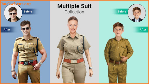 Men Police Uniform Editor screenshot