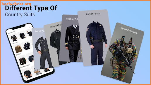 Men Police Uniform Editor screenshot