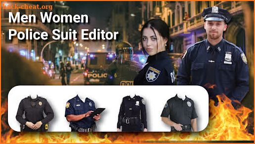Men Woman Police Suit Editor screenshot