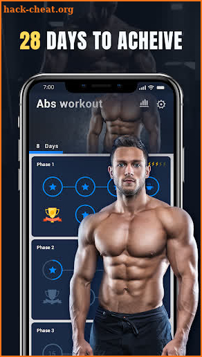 Men Workout - exercise at home screenshot