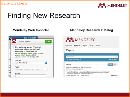 Mendeley Reference Manager for Student Advices screenshot