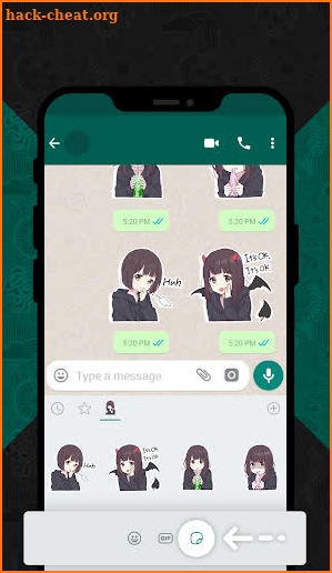 Menhera-chan Stickers for WhatsApp (WAStickerApps) screenshot