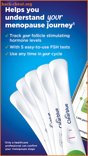 Menopause Stage - Clearblue me screenshot