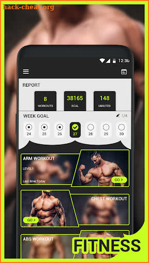 Men's Fitness Program screenshot